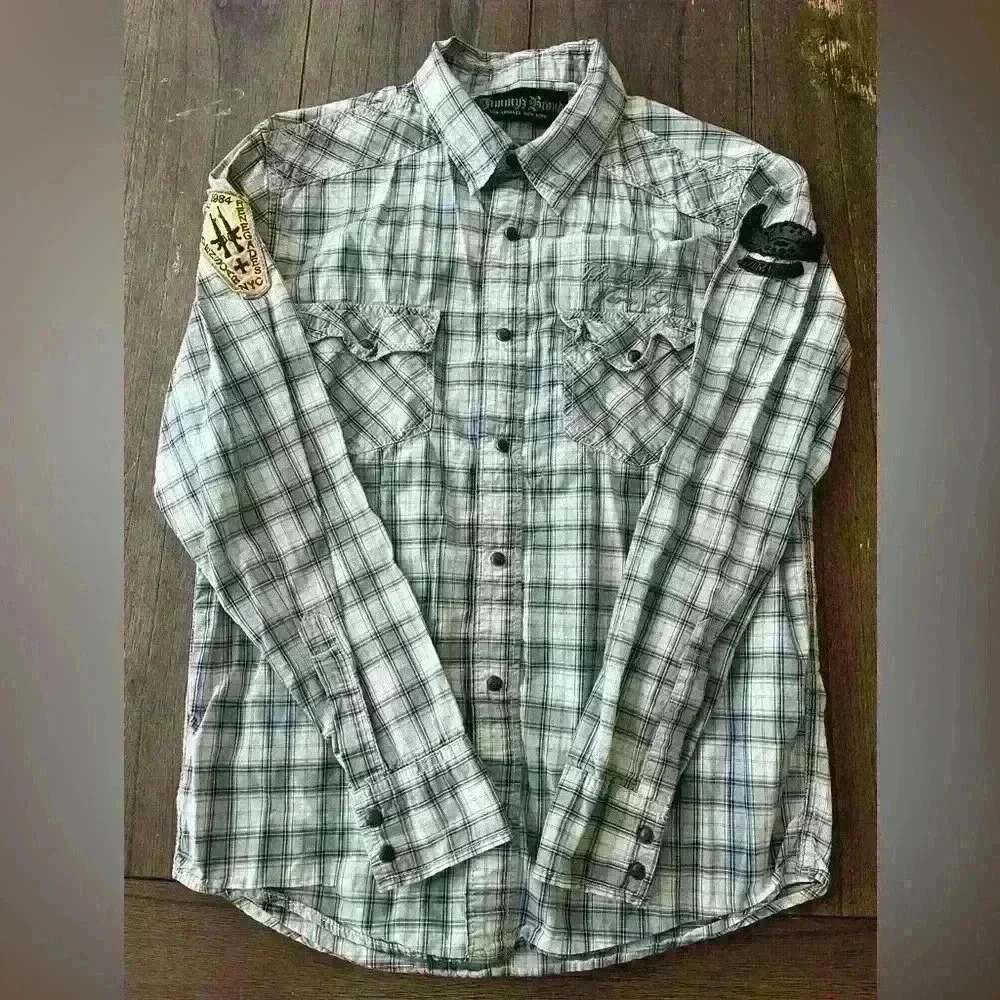 Jimmy’Z Vintage Y2K Button Down Shirt Mens size Small